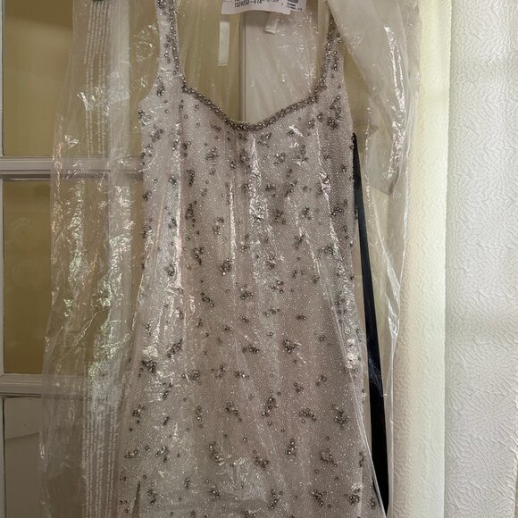 Clio Peppiatt Embellished Stretch-Tulle Mini Dress - Picture 4 of 4